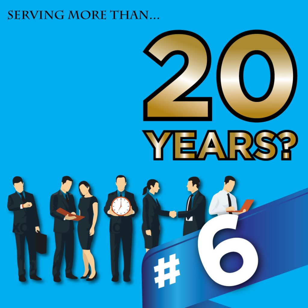 #6 20th Anniversary Fun Facts